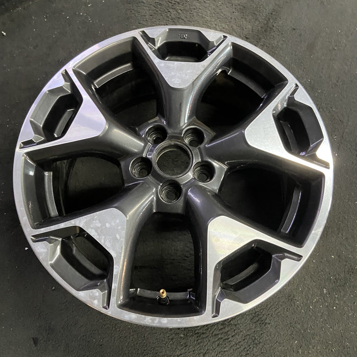 17" XV CROSSTREK 18-20 17x7 , w/machined face Original OEM Wheel Rim - Side Profile