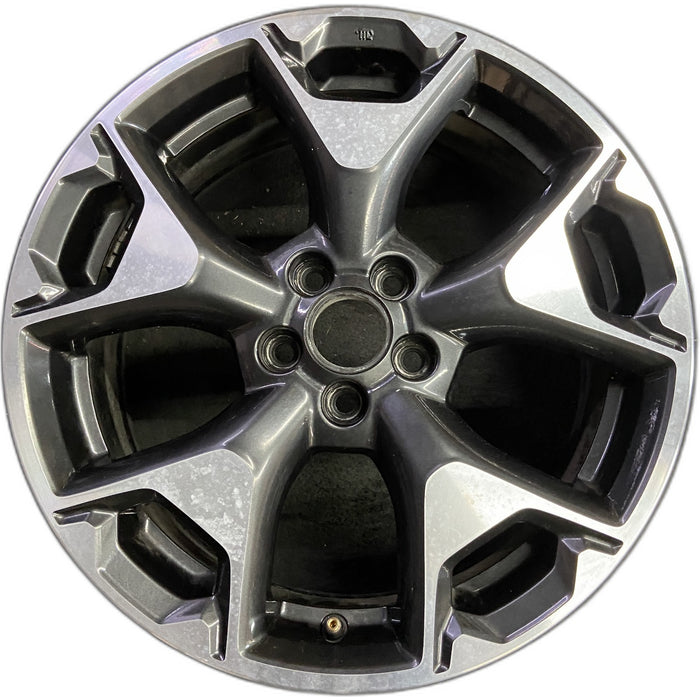 17" XV CROSSTREK 18-20 17x7 , w/machined face Original OEM Wheel Rim - Front View