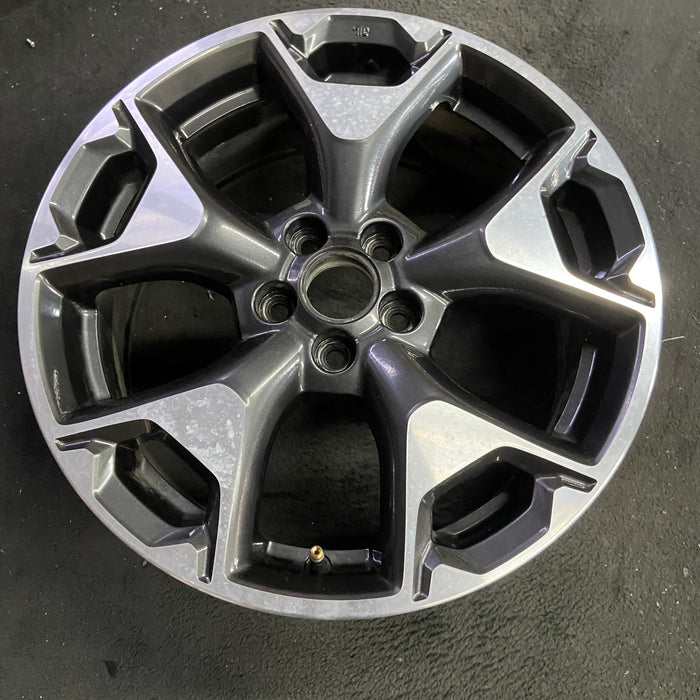 17" XV CROSSTREK 18-20 17x7 , w/machined face Original OEM Wheel Rim - Side Profile