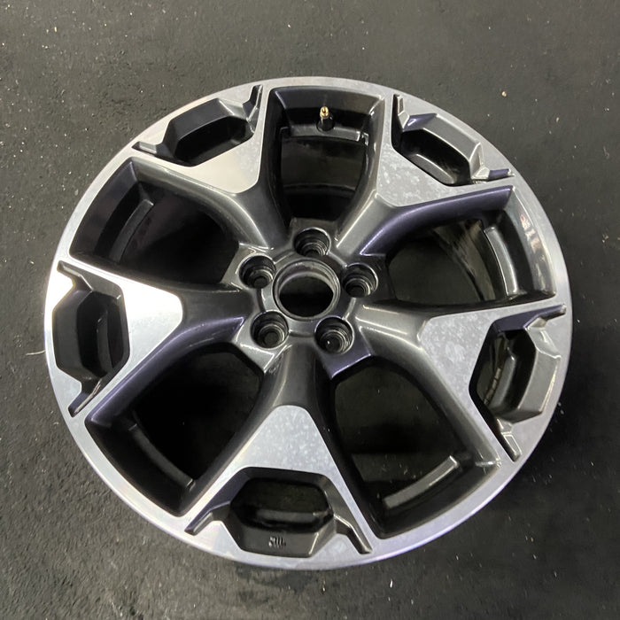 17" XV CROSSTREK 18-20 17x7 , w/machined face Original OEM Wheel Rim - Close-Up Detail