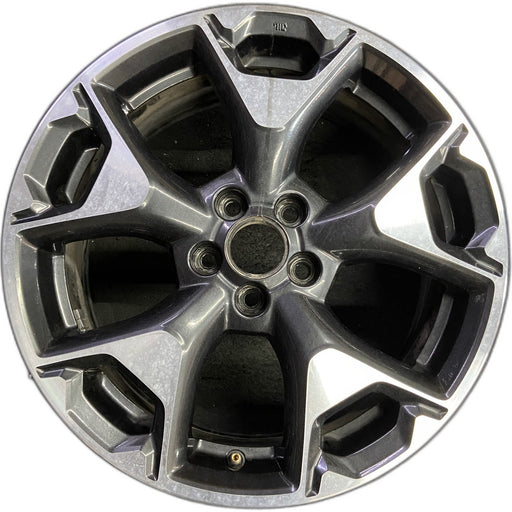 17" XV CROSSTREK 18-20 17x7 , w/machined face Original OEM Wheel Rim - Front View