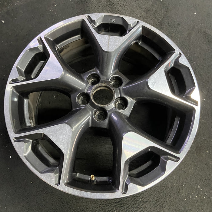 17" XV CROSSTREK 18-20 17x7 , w/machined face Original OEM Wheel Rim - Side Profile