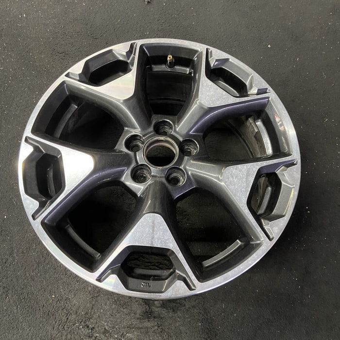 17" XV CROSSTREK 18-20 17x7 , w/machined face Original OEM Wheel Rim - Close-Up Detail