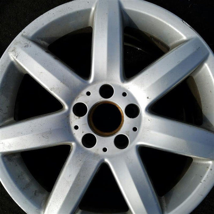 17" MERCEDES S-CLASS 03 230 Type; SL500 17x8.5 7 spoke Original OEM Wheel Rim - Angle View
