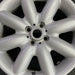 17" MINI COOPER 03-06 17x7 alloy 8 spoke white Original OEM Wheel Rim - Angle View
