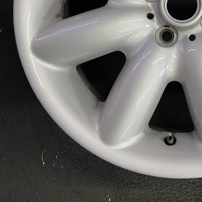17" MINI COOPER 03-06 17x7 alloy 8 spoke white Original OEM Wheel Rim - Additional View