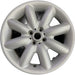 17" MINI COOPER 03-06 17x7 alloy 8 spoke white Original OEM Wheel Rim - Front View