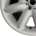 17" MINI COOPER 03-06 17x7 alloy 8 spoke white Original OEM Wheel Rim - Back View