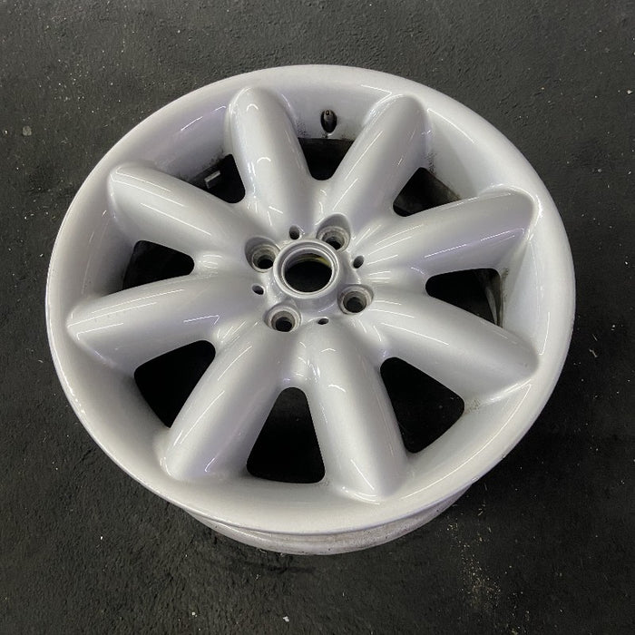 17" MINI COOPER 03-06 17x7 alloy 8 spoke white Original OEM Wheel Rim