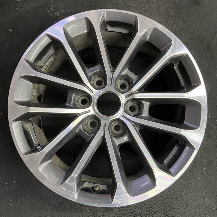 18" FORD F150 PICKUP 18-20 18x7.5, aluminum, 12 spoke , , machined spoke face Original OEM Wheel Rim