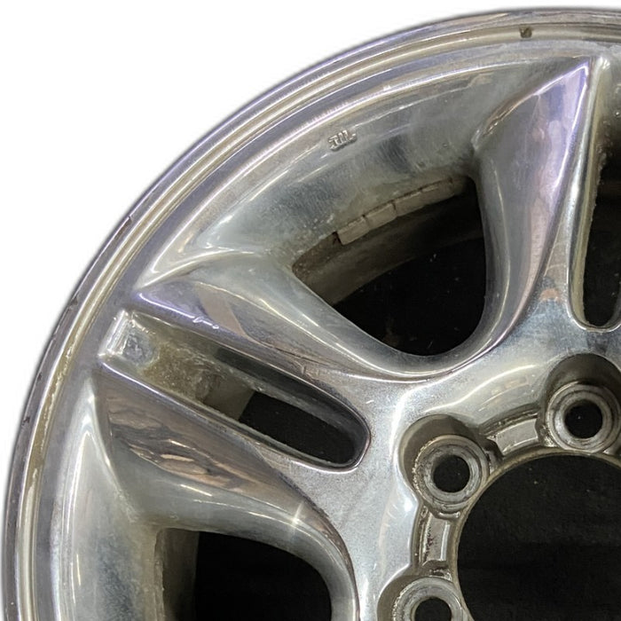 17" LEXUS GX470 05-09 17x7.5 alloy 5 spoke chrome Original OEM Wheel Rim - Angle View