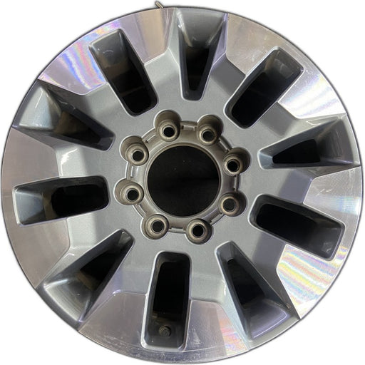 20" SILVERADO 2500 PICKUP 21-23 20x8.5 10 spoke machined gray opt Q86 dark gray - Front View
