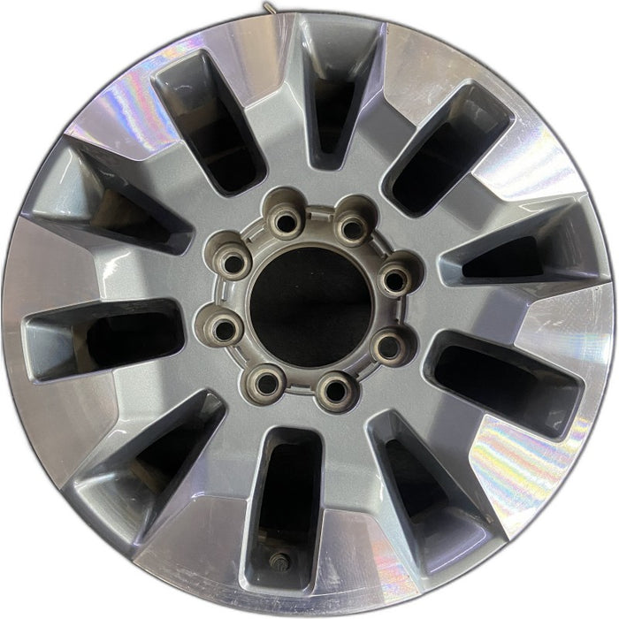 20" SILVERADO 2500 PICKUP 21-23 20x8.5 10 spoke machined gray opt Q86 dark gray - Front View