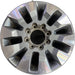20" SILVERADO 2500 PICKUP 21-23 20x8.5 10 spoke machined gray opt Q86 dark gray - Front View