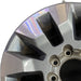 20" SILVERADO 2500 PICKUP 21-23 20x8.5 10 spoke machined gray opt Q86 dark gray - Angle View