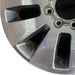 20" SILVERADO 2500 PICKUP 21-23 20x8.5 10 spoke machined gray opt Q86 dark gray - Back View