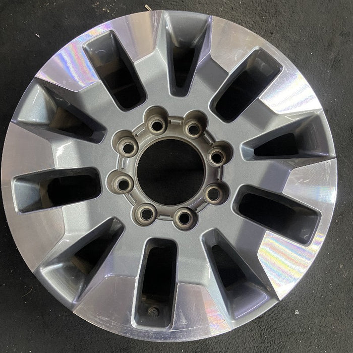 20" SILVERADO 2500 PICKUP 21-23 20x8.5 10 spoke machined gray opt Q86 dark gray - Additional View