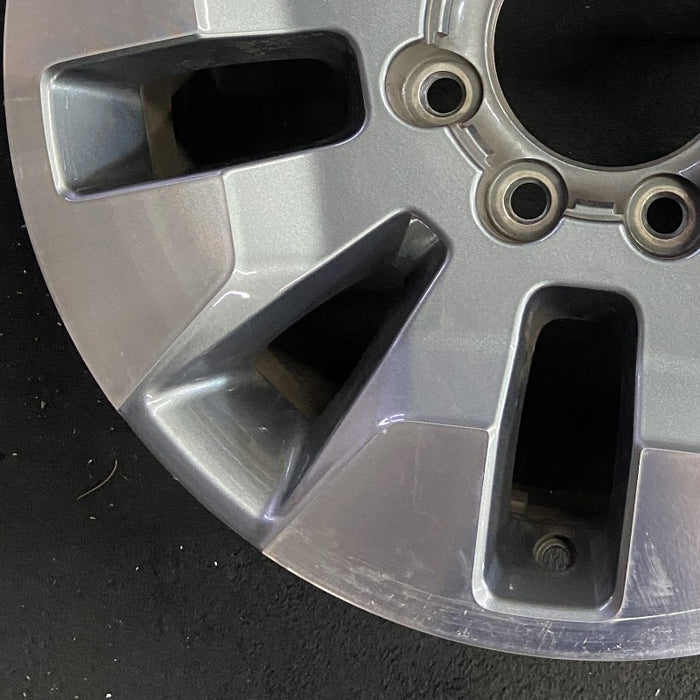 20" SILVERADO 2500 PICKUP 21-23 20x8.5 10 spoke machined gray opt Q86 dark gray - Additional View