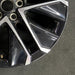 19" MIRAI 21-24 19x8 5 V spoke machined black Original OEM Wheel Rim - Back View