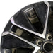 19" MIRAI 21-24 19x8 5 V spoke machined black Original OEM Wheel Rim - Angle View