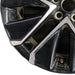 19" MIRAI 21-24 19x8 5 V spoke machined black Original OEM Wheel Rim - Back View