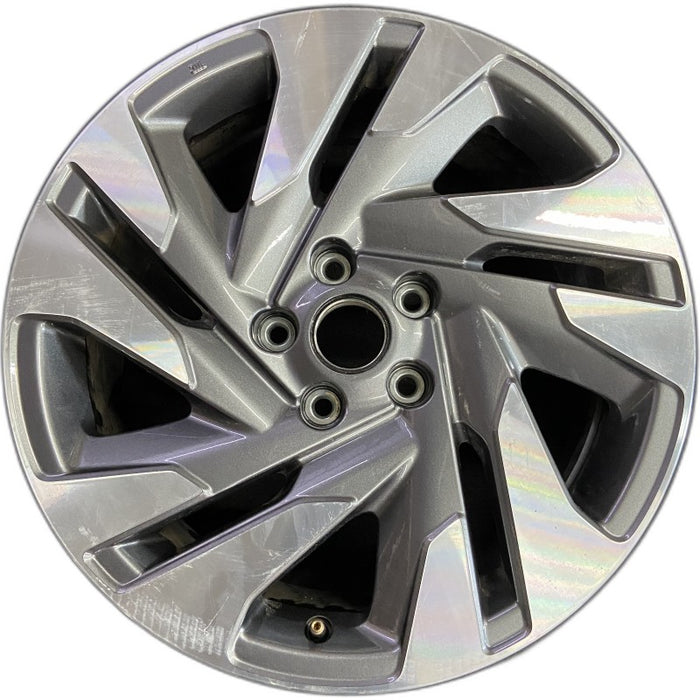 18" LEGACY 23-24 18x7.5 alloy Sedan machined face with pockets Original OEM - Front View