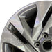 18" LEGACY 23-24 18x7.5 alloy Sedan machined face with pockets Original OEM - Angle View
