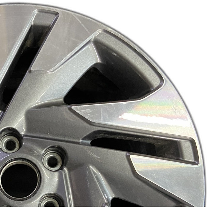 18" LEGACY 23-24 18x7.5 alloy Sedan machined face with pockets Original OEM - Side Profile