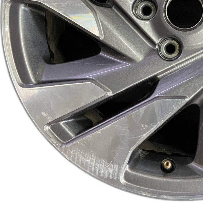 18" LEGACY 23-24 18x7.5 alloy Sedan machined face with pockets Original OEM - Back View