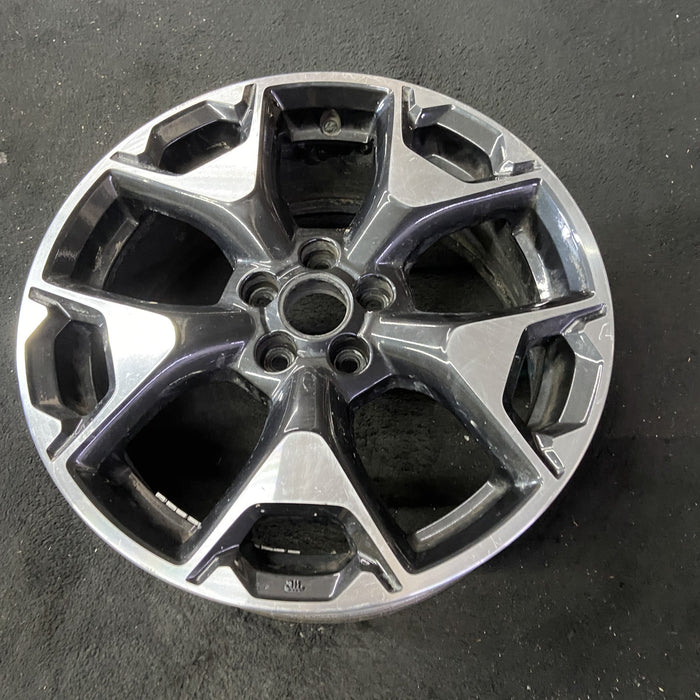 17" XV CROSSTREK 18-20 17x7 , w/machined face Original OEM Wheel Rim - Close-Up Detail