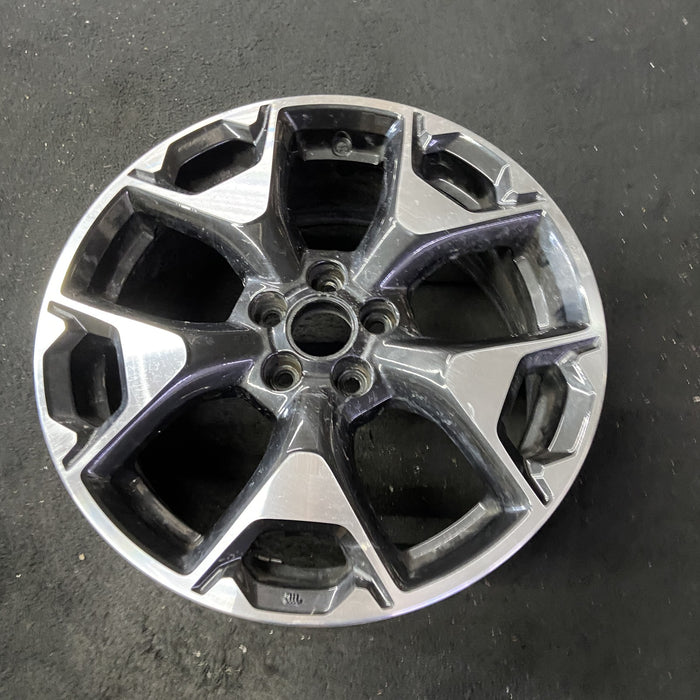 17" XV CROSSTREK 18-20 17x7 , w/machined face Original OEM Wheel Rim - Close-Up Detail