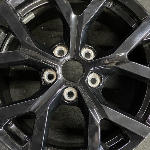 18" GRAND CHEROKEE 24 18x8 5 spoke Y spoke black Original OEM Wheel Rim - Angle View
