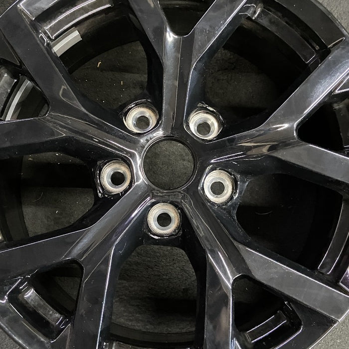 18" GRAND CHEROKEE 24 18x8 5 spoke Y spoke black Original OEM Wheel Rim - Angle View