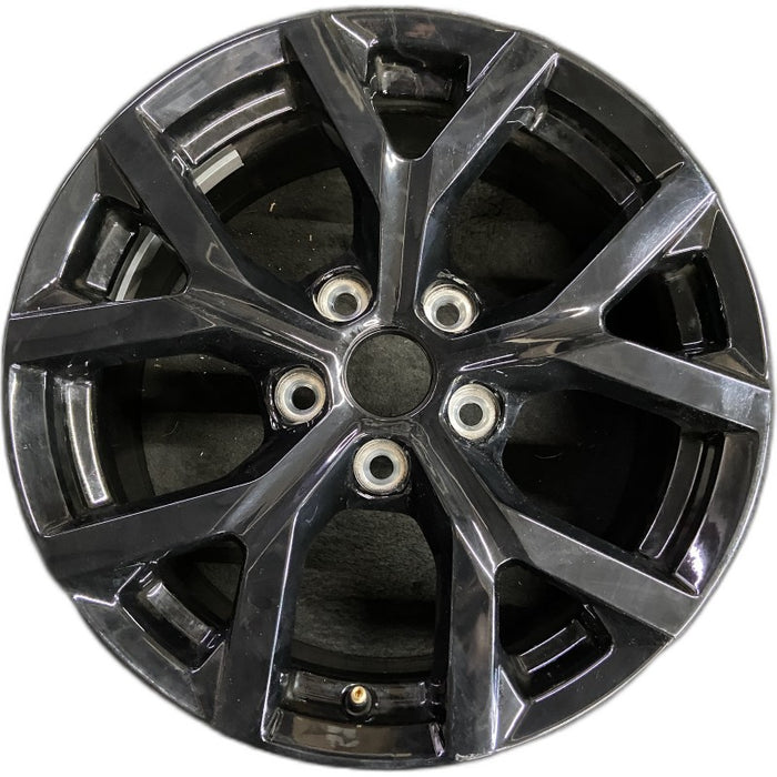 18" GRAND CHEROKEE 24 18x8 5 spoke Y spoke black Original OEM Wheel Rim - Front View