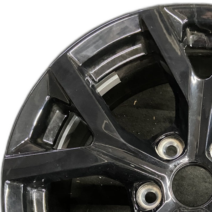 18" GRAND CHEROKEE 24 18x8 5 spoke Y spoke black Original OEM Wheel Rim - Angle View