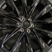 24" ESCALADE 25 24x9.5 12 spoke black opt 5FE Original OEM Wheel Rim - Angle View