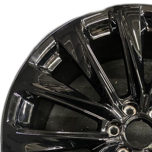24" ESCALADE 25 24x9.5 12 spoke black opt 5FE Original OEM Wheel Rim - Angle View
