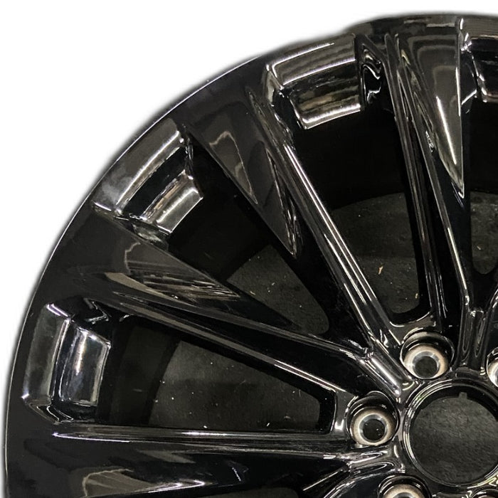 24" ESCALADE 25 24x9.5 12 spoke black opt 5FE Original OEM Wheel Rim - Angle View