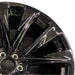 24" ESCALADE 25 24x9.5 12 spoke black opt 5FE Original OEM Wheel Rim - Side Profile