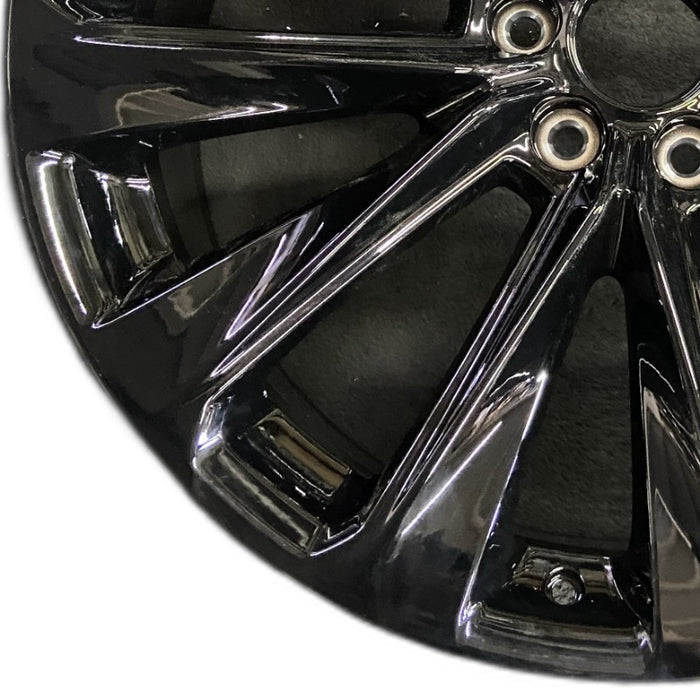 24" ESCALADE 25 24x9.5 12 spoke black opt 5FE Original OEM Wheel Rim - Back View
