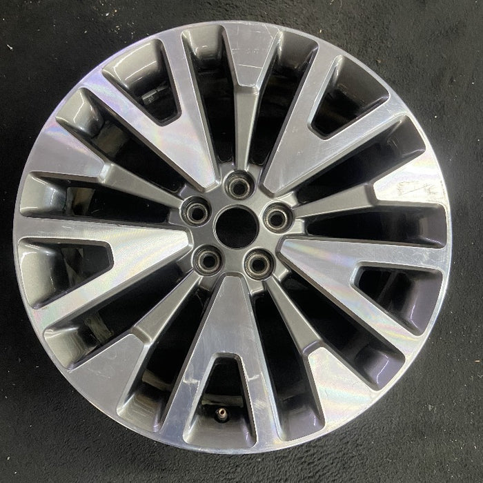 19" ESCAPE 20-22 19x7 , , machined face with gray pockets Original OEM Wheel Rim - Front View