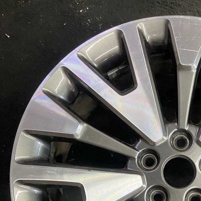19" ESCAPE 20-22 19x7 , , machined face with gray pockets Original OEM Wheel Rim - Side Profile