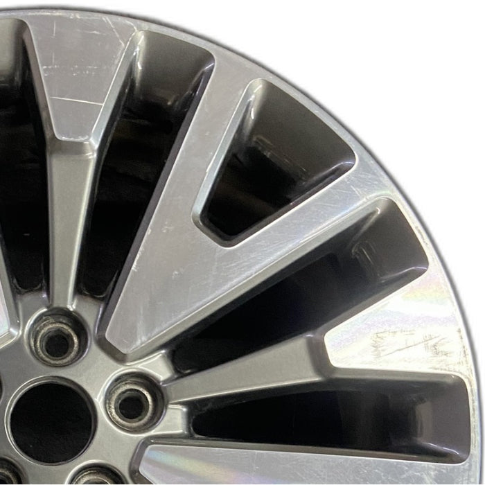 19" ESCAPE 20-22 19x7 , , machined face with gray pockets Original OEM Wheel Rim - Side Profile