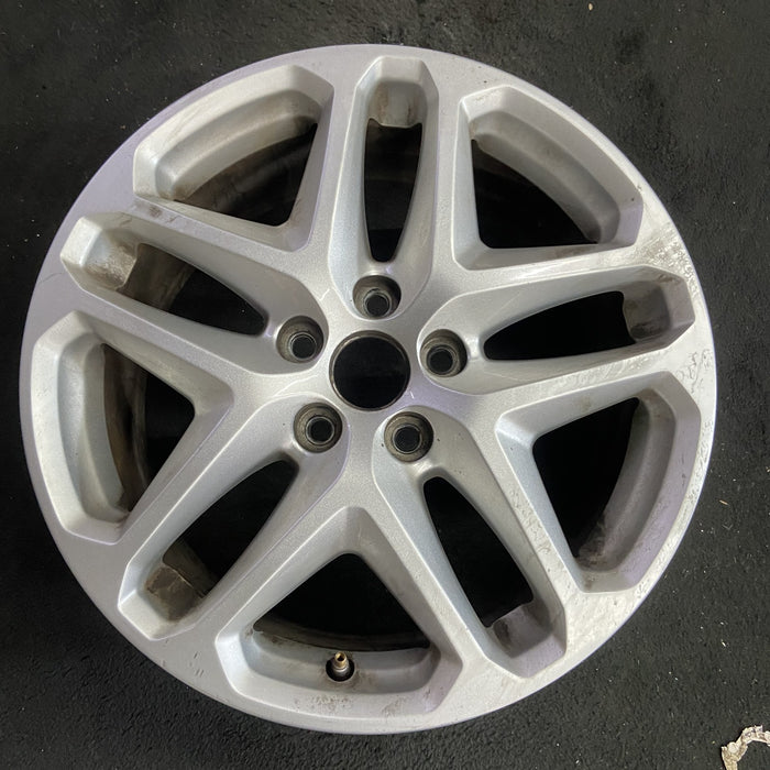 17" FUSION 13-14 17x7.5, , 5 split spokes Original OEM Wheel Rim - Angle View
