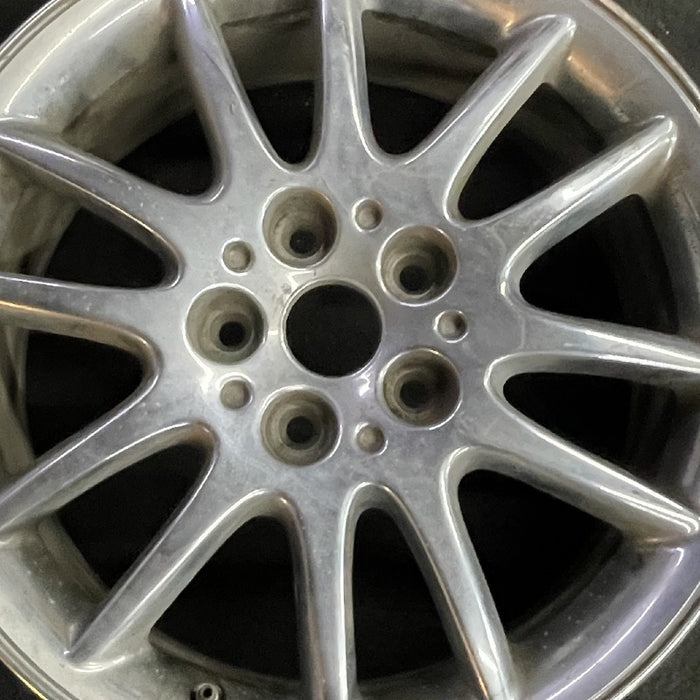 17" 300M 99-01 17x7 12 spoke chrome Original OEM Wheel Rim - Angle View