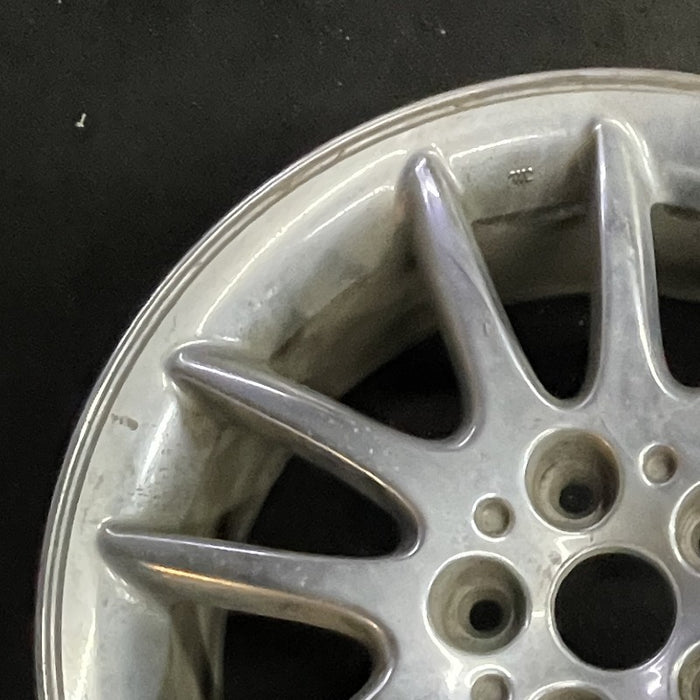17" 300M 99-01 17x7 12 spoke chrome Original OEM Wheel Rim - Side Profile