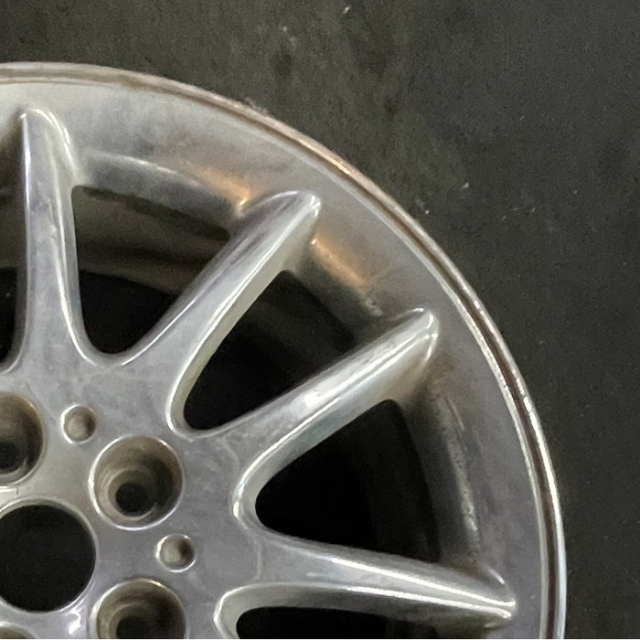17" 300M 99-01 17x7 12 spoke chrome Original OEM Wheel Rim - Close-Up Detail