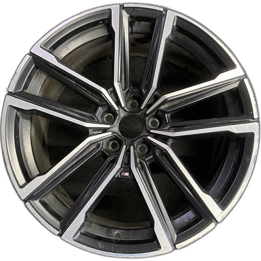 19" BMW 230i 22-24 19x8, , double spoke, wide spoke Original OEM Wheel Rim - Front View