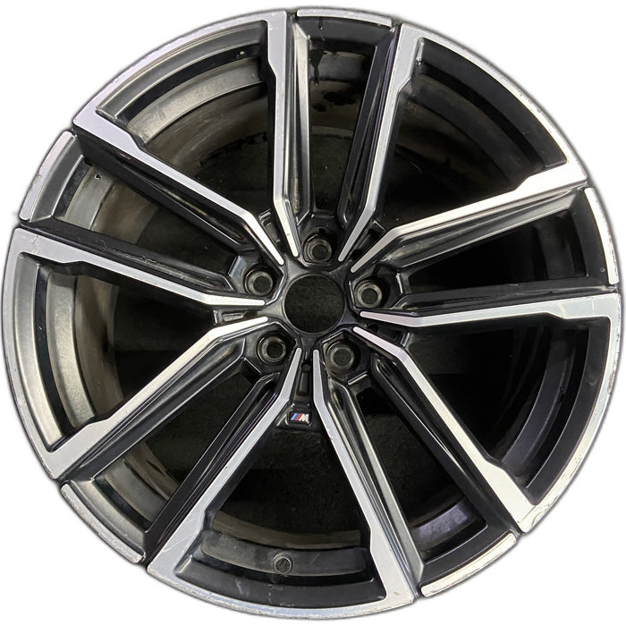19" BMW 230i 22-24 19x8, , double spoke, wide spoke Original OEM Wheel Rim - Front View