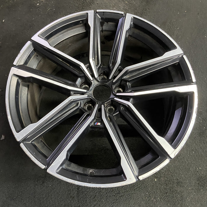19" BMW 230i 22-24 19x8, , double spoke, wide spoke Original OEM Wheel Rim - Side Profile